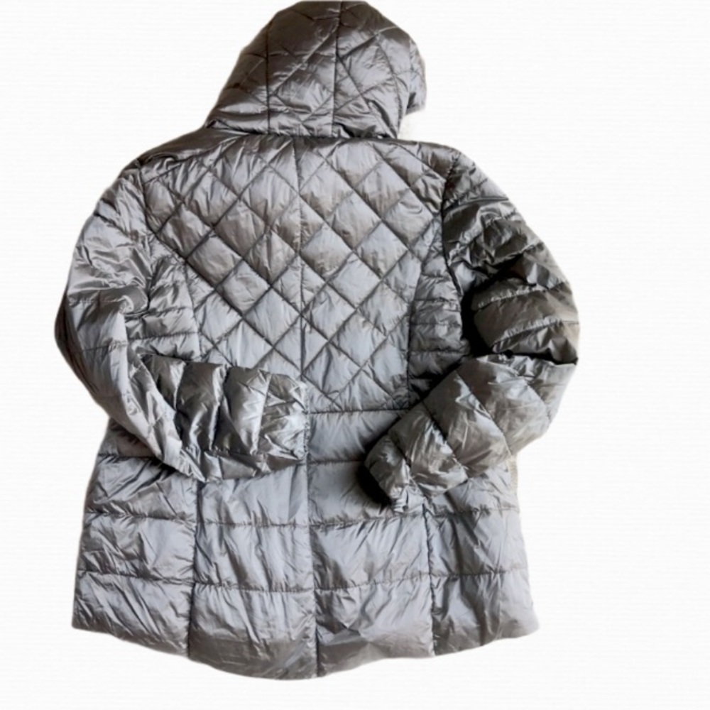 zeroxposur grey puffer coat quilted Zinc size XXL